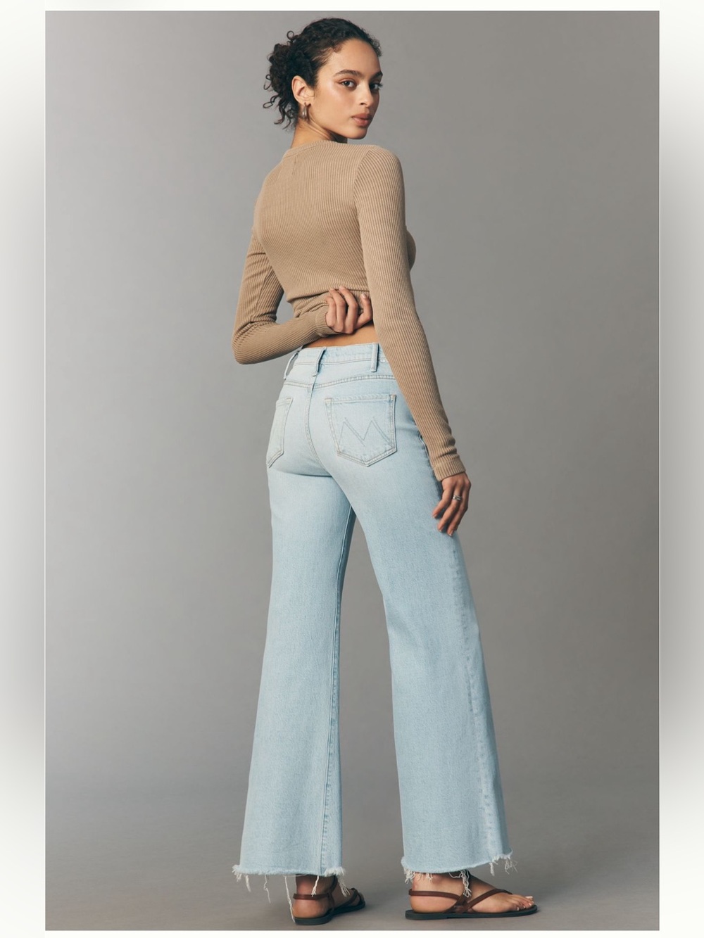 MOTHER Petite Hustler Roller Skimp High-rise Jeans - Picture 3 of 4